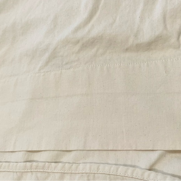 3 curtain panels JCPenny Home Collection - off-white / cream button-top - Picture 9 of 12